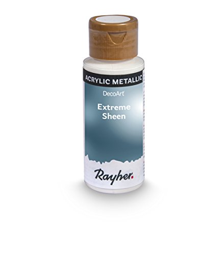 Rayher Hobby Extreme Sheen Metallic-Farbe, blaugrau, Flasche 59 ml, Acrylfarbe metallic, patentierte Rezeptur, 35014566 von Rayher