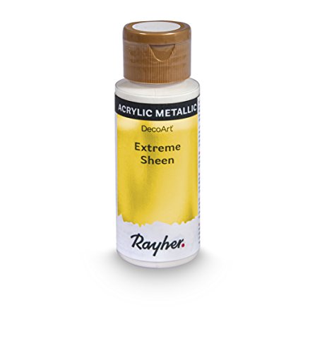 Rayher Hobby Extreme Sheen Metallic-Farbe, gold, Flasche 59 ml, Acrylfarbe metallic, patentierte Rezeptur, 35014616 von Rayher