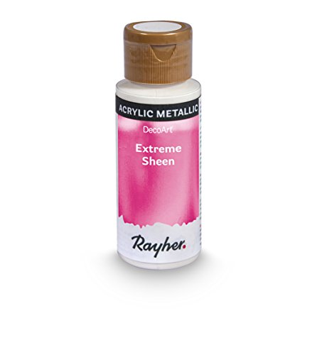 Rayher Hobby Extreme Sheen Metallic-Farbe, pink, Flasche 59 ml, Acrylfarbe metallic, patentierte Rezeptur, 35014264 von Rayher