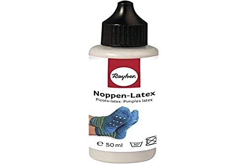 Rayher Hobby Rayher 38470000 Noppen-Latex, Flasche 50 ml, Farbe grau, rutschfester Latex, zum Auftragen auf Strümpfe, Socken, Hüttenschuhe aus Wolle, Baumwolle, Filz oder Synthetik, Sockenstopper für Kinder Rayher Hobby Rayher 38470000 Noppen-Latex, Flasche 50 ml, Farbe grau, rutschfester Latex, zum Auftragen auf Strümpfe, Socken, Hüttenschuhe aus Wolle, Baumwolle, Filz oder Synthetik, Sockenstopper für Kinder von Rayher