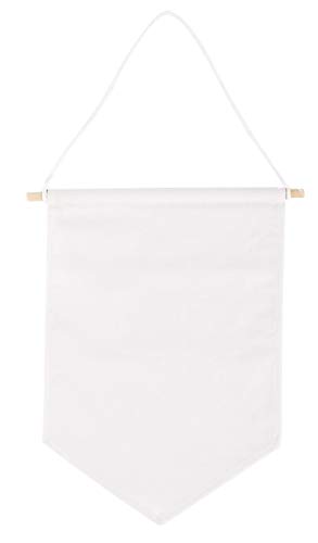 Rayher Hobby Rayher 46372102 Stoffwimpel, zum Hängen, Textilwimpel zum Bemalen mit Stoffmalfarbe, 1 Stück, naturweiß, 19x21 cm Rayher Hobby Rayher 46372102 Stoffwimpel, zum Hängen, Textilwimpel zum Bemalen mit Stoffmalfarbe, 1 Stück, naturweiß, 19x21 cm von Rayher