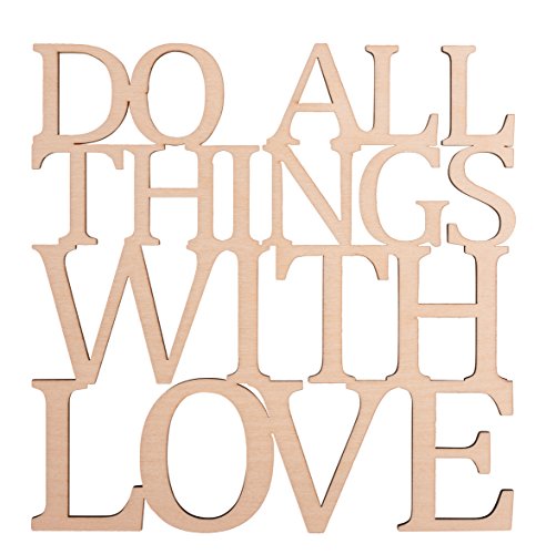 Rayher Hobby Rayher Deko-Holzschrift "Do all things with love", 17,9x18,2x0,3cm, FSC 100%, 46313000 Rayher Hobby Rayher Deko-Holzschrift "Do all things with love", 17,9x18,2x0,3cm, FSC 100%, 46313000 von Rayher
