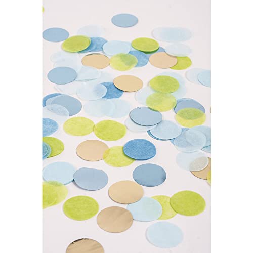 Konfetti, 2cm ø, gold,blau,grün, SB-Btl 30g von Rayher