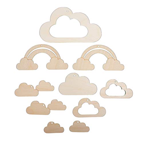 Rayher Anhänger Wolken und Regenbogen, für Mobiles, Holz, FSC zertifiziert, natur, 10-teilig, 4,5 – 14 cm, Mobile Holz, 63065505 Rayher Anhänger Wolken und Regenbogen, für Mobiles, Holz, FSC zertifiziert, natur, 10-teilig, 4,5 – 14 cm, Mobile Holz, 63065505 von Rayher