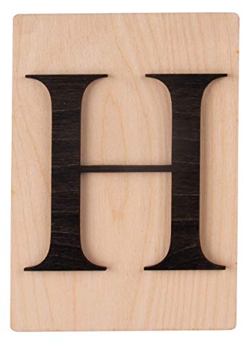 Rayher Holz Buchstabe H, FSC Mix Credit, Holzfliese 10,5x14,8cm, 3D-Buchstabe H in schwarz, 3mm starker Holzbuchstabe auf 4mm starker Holzfliese, 63099576 Rayher Holz Buchstabe H, FSC Mix Credit, Holzfliese 10,5x14,8cm, 3D-Buchstabe H in schwarz, 3mm starker Holzbuchstabe auf 4mm starker Holzfliese, 63099576 von Rayher