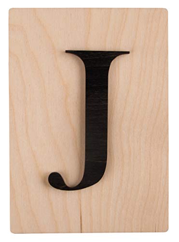 Rayher Holz Buchstabe J, FSC Mix Credit, Holzfliese 10,5x14,8cm, 3D-Buchstabe J in schwarz, 3mm starker Holzbuchstabe auf 4mm starker Holzfliese, 63101576 Rayher Holz Buchstabe J, FSC Mix Credit, Holzfliese 10,5x14,8cm, 3D-Buchstabe J in schwarz, 3mm starker Holzbuchstabe auf 4mm starker Holzfliese, 63101576 von Rayher