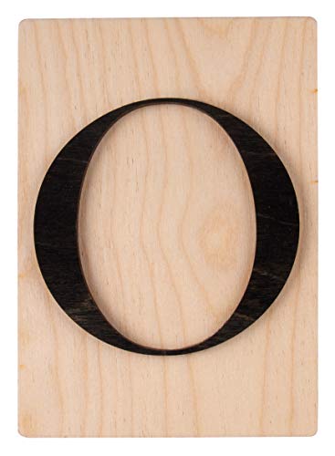 Rayher Holz Buchstabe O, FSC Mix Credit, Holzfliese 10,5x14,8cm, 3D-Buchstabe O in schwarz, 3mm starker Holzbuchstabe auf 4mm starker Holzfliese, 63106576 Rayher Holz Buchstabe O, FSC Mix Credit, Holzfliese 10,5x14,8cm, 3D-Buchstabe O in schwarz, 3mm starker Holzbuchstabe auf 4mm starker Holzfliese, 63106576 von Rayher
