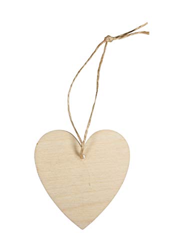 Rayher Holz Hänger Herz, FSC 100%, 7x6,5x0,3cm, Beutel 6 Stück, Holzherzen, Holzdeko, Hochzeitsdeko, 62844505 Rayher Holz Hänger Herz, FSC 100%, 7x6,5x0,3cm, Beutel 6 Stück, Holzherzen, Holzdeko, Hochzeitsdeko, 62844505 von Rayher