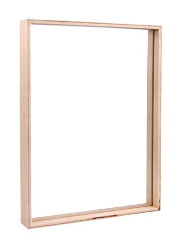 Rayher Holz-Rahmen zum Stellen, natur, 35 x 26 x 4 cm, mit doppelter Acrylglasscheibe, 3D-Bilderrahmen, Fotorahmen, Holzrahmen FSC zertifiziert, 62927505 von Rayher