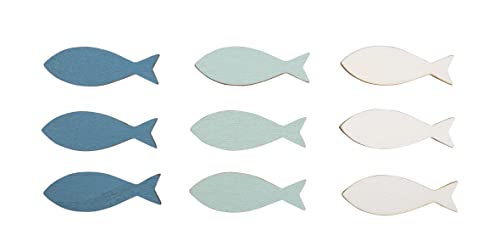 Rayher Holz-Streuteile Fisch, 9 Stück, mit Klebepunkt, 4 cm, sortiert 3 Farben, Holzstreuer Tischdeko Kommunion, Tischschreuer, Streudeko Taufe, 46676000 Rayher Holz-Streuteile Fisch, 9 Stück, mit Klebepunkt, 4 cm, sortiert 3 Farben, Holzstreuer Tischdeko Kommunion, Tischschreuer, Streudeko Taufe, 46676000 von Rayher