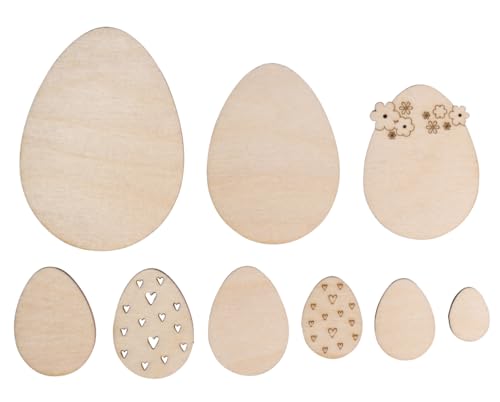 Rayher Holz-Streuteile Ostereier, 9 Stück, 2 – 8 cm, sortiert, Holz natur, FSC zertifiziert, Tischdeko, Tischstreuer, Streudeko Ostern, Osterdekoration, 64665505 Rayher Holz-Streuteile Ostereier, 9 Stück, 2 – 8 cm, sortiert, Holz natur, FSC zertifiziert, Tischdeko, Tischstreuer, Streudeko Ostern, Osterdekoration, 64665505 von Rayher