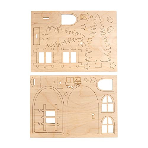 Rayher Wichteltür Nisse, Holz FSC zertifiziert, 2 Holzplatten 21 x 15 cm, 26-tlg., Motive zum Heraustrennen, Holzdekoration zum Bemalen, 64518505 Rayher Wichteltür Nisse, Holz FSC zertifiziert, 2 Holzplatten 21 x 15 cm, 26-tlg., Motive zum Heraustrennen, Holzdekoration zum Bemalen, 64518505 von Rayher