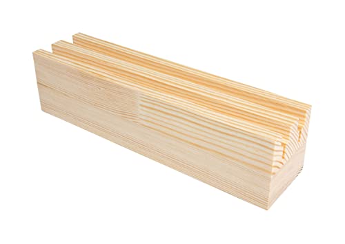 Rayher Holzaufsteller für Ringe, Steckleiste aus Holz, FSC zertifiziert, 20 x 4,8 x 5 cm, Holzleiste für Dekorationen, 64524000 Rayher Holzaufsteller für Ringe, Steckleiste aus Holz, FSC zertifiziert, 20 x 4,8 x 5 cm, Holzleiste für Dekorationen, 64524000 von Rayher