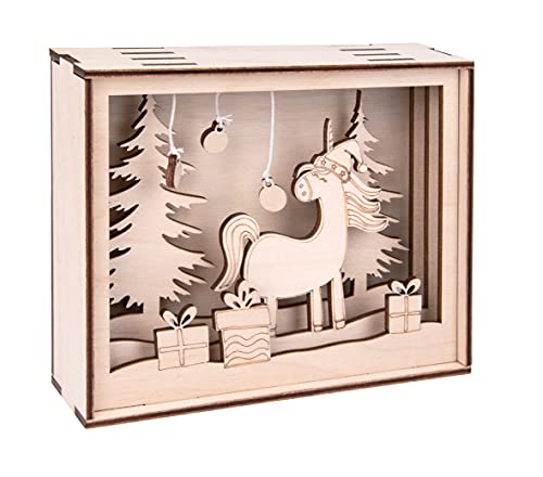 Rayher Holzbaus. 3D-Motivrahmen Einhorn, FSC Mix Credit, natur, 15,5x12,5cm, Tiefe 3,8cm, 12teilig, zum Basteln und Bemalen, 46600505, 16 Rayher Holzbaus. 3D-Motivrahmen Einhorn, FSC Mix Credit, natur, 15,5x12,5cm, Tiefe 3,8cm, 12teilig, zum Basteln und Bemalen, 46600505, 16 von Rayher