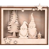 Rayher Holzbausatz 3D-Motivrahmen Wichtel natur von Rayher