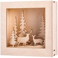 Rayher Holzbausatz 3D-Motivrahmen Winterland beige Rayher Holzbausatz 3D-Motivrahmen Winterland beige von Rayher