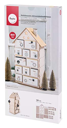 Rayher Holzbausatz Adventskalender Haus, natur, 25,5 x 17,5 x 45,5 cm, Set 185 teilig, FSC Mix Credit, Adventskalender zum Befüllen, 62910505 Rayher Holzbausatz Adventskalender Haus, natur, 25,5 x 17,5 x 45,5 cm, Set 185 teilig, FSC Mix Credit, Adventskalender zum Befüllen, 62910505 von Rayher