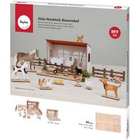 Rayher Holzbausatz Bauernhof 45-tlg. beige von Rayher