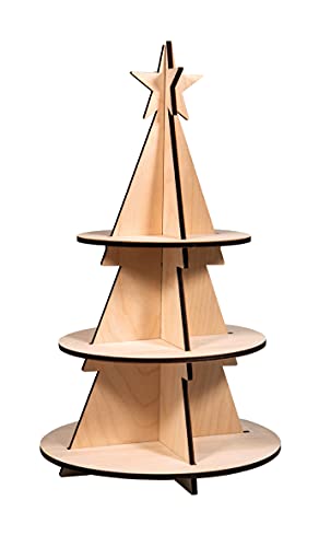 Rayher Holzbausatz Etagere Tanne, FSC Mix Credit, natur, Höhe 44,5cm, 5-teilig, Box 1Set, Weihnachtsdekoration, 46631505, 45 Rayher Holzbausatz Etagere Tanne, FSC Mix Credit, natur, Höhe 44,5cm, 5-teilig, Box 1Set, Weihnachtsdekoration, 46631505, 45 von Rayher
