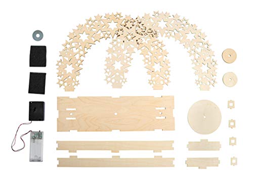 Rayher Holzbausatz Sterne, Holz FSC Mix Credit, 3D-Bausatz mit Drehmechanismus, natur, 30x9x23cm, 18teilig inklusiv Drehteller, Weihnachtsdekoration, 63063505 Rayher Holzbausatz Sterne, Holz FSC Mix Credit, 3D-Bausatz mit Drehmechanismus, natur, 30x9x23cm, 18teilig inklusiv Drehteller, Weihnachtsdekoration, 63063505 von Rayher