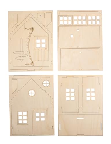 Rayher Holzbausatz Wichtelhaus, FSC Mix Credit, natur, 13,5x6,5x17,5cm, Box 1Set, 46795505 von Rayher