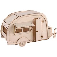 Rayher Holzbausatz Wohnwagen 40-tlg. beige von Rayher