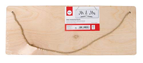 Rayher Holzschild Rechteck, FSC 100%, 40x15cm, Stärke 6mm, mit Jute-Aufhänger, Birkenholz, Holzschild zum Aufhängen, Holzbrett, Türschild, Holzhänger blanko, 62849505, Natur Rayher Holzschild Rechteck, FSC 100%, 40x15cm, Stärke 6mm, mit Jute-Aufhänger, Birkenholz, Holzschild zum Aufhängen, Holzbrett, Türschild, Holzhänger blanko, 62849505, Natur von Rayher