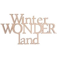 Rayher Holzschriftzug natur Winter Wonderland von Rayher