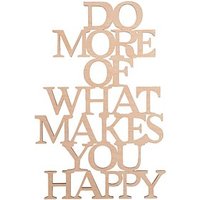 Rayher Holzschriftzug natur DO MORE OF WHAT MAKES YOU HAPPY, 1 St. von Rayher