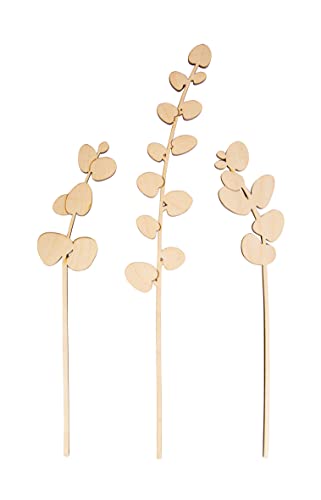 Rayher Holzstecker Eukalypthus, natur, 3 Stück, natur, 22 +30 cm, aus FSC zertifiziertem Birkenholz, Holzstecker zum Basteln und Dekorieren, Holzsteckmotive, 64527505 Rayher Holzstecker Eukalypthus, natur, 3 Stück, natur, 22 +30 cm, aus FSC zertifiziertem Birkenholz, Holzstecker zum Basteln und Dekorieren, Holzsteckmotive, 64527505 von Rayher