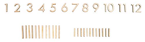 Rayher Uhrenziffern, Holzziffern, FSC zertifiziert, natur, Zahlen 1-12 + 24 Striche, 36teilig, Ziffern für Uhren, Zahlen für Uhren, 6924705 Rayher Uhrenziffern, Holzziffern, FSC zertifiziert, natur, Zahlen 1-12 + 24 Striche, 36teilig, Ziffern für Uhren, Zahlen für Uhren, 6924705 von Rayher