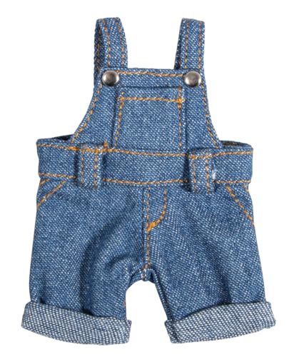 Rayher Jeans-Latzhose, Mini-Latzhose, 9,5 cm, Kleidung Wichtel, Kleidung Puppen, Wichtel Zubehör, Puppen Zubehör, 46825000 von Rayher