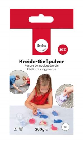 Rayher Kreide-Gießpulver, weiß, Box 200 g, Straßenkreide gießen, Malkreide für Kinder, 34465102 Rayher Kreide-Gießpulver, weiß, Box 200 g, Straßenkreide gießen, Malkreide für Kinder, 34465102 von Rayher