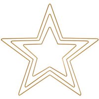 Rayher Metallringe-Set beschichtet gold Stern gold Ø 40,0 / 30,0 / 20,0 cm 3 St. von Rayher