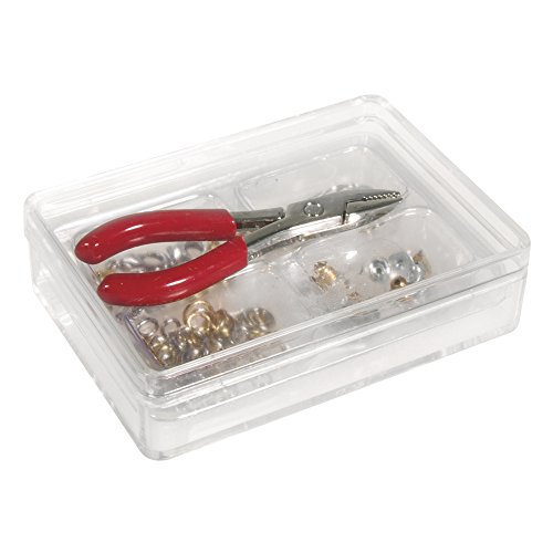 Rayher Mini-Schmuckset, 1 Zange Plus Zubehör, Div. Materialien, Gold, Silber, 14 x 7 x 2.2 cm von Rayher