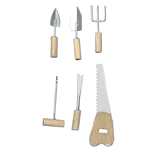Rayher Miniatur-Werkzeugset – Säge, Harke, Kelle, 6 Stück, Metall/Holz, Multi-Purpose Rayher Miniatur-Werkzeugset – Säge, Harke, Kelle, 6 Stück, Metall/Holz, Multi-Purpose von Rayher