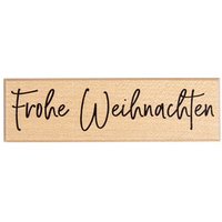Rayher Motivstempel Frohe Weihnachten 3,0 x10,0 cm, 1 St. von Rayher