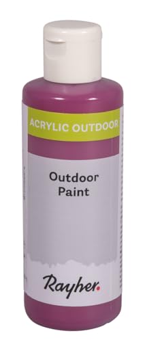 Rayher Outdoor Paint Acrylfarbe, brombeere, Flasche 80 ml, auf Wasserbasis, hochpigmentierte Acrylfarbe, ideal für den Außenbereich, wetterfest, lichtecht, witterungsbeständig, 35070304 Rayher Outdoor Paint Acrylfarbe, brombeere, Flasche 80 ml, auf Wasserbasis, hochpigmentierte Acrylfarbe, ideal für den Außenbereich, wetterfest, lichtecht, witterungsbeständig, 35070304 von Rayher