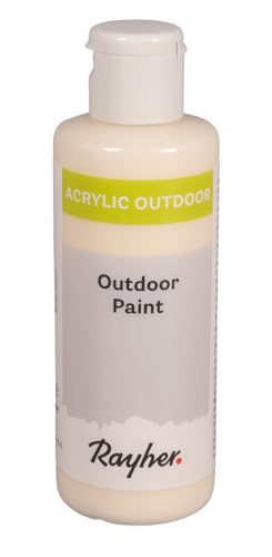 Rayher Outdoor Paint Acrylfarbe, elfenbein, Flasche 80 ml, auf Wasserbasis, hochpigmentierte Acrylfarbe, ideal für den Außenbereich, wetterfest, lichtecht, witterungsbeständig, 35070104 Rayher Outdoor Paint Acrylfarbe, elfenbein, Flasche 80 ml, auf Wasserbasis, hochpigmentierte Acrylfarbe, ideal für den Außenbereich, wetterfest, lichtecht, witterungsbeständig, 35070104 von Rayher
