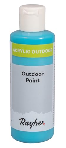 Rayher Outdoor Paint Acrylfarbe, ind. türkis, Flasche 80 ml, auf Wasserbasis, hochpigmentierte Acrylfarbe, ideal für den Außenbereich, wetterfest, lichtecht, witterungsbeständig, 35070392 Rayher Outdoor Paint Acrylfarbe, ind. türkis, Flasche 80 ml, auf Wasserbasis, hochpigmentierte Acrylfarbe, ideal für den Außenbereich, wetterfest, lichtecht, witterungsbeständig, 35070392 von Rayher
