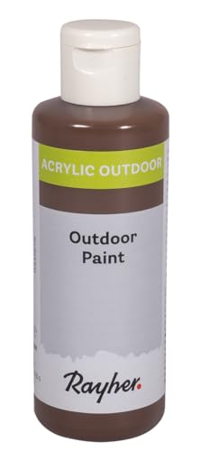 Rayher Outdoor Paint Acrylfarbe, kastanie, Flasche 80 ml, auf Wasserbasis, hochpigmentierte Acrylfarbe, ideal für den Außenbereich, wetterfest, lichtecht, witterungsbeständig, 35070544 Rayher Outdoor Paint Acrylfarbe, kastanie, Flasche 80 ml, auf Wasserbasis, hochpigmentierte Acrylfarbe, ideal für den Außenbereich, wetterfest, lichtecht, witterungsbeständig, 35070544 von Rayher
