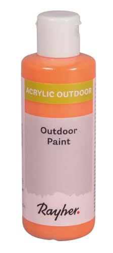 Rayher Outdoor Paint Acrylfarbe, mandarine, Flasche 80 ml, auf Wasserbasis, hochpigmentierte Acrylfarbe, ideal für den Außenbereich, wetterfest, lichtecht, witterungsbeständig, 35070208 Rayher Outdoor Paint Acrylfarbe, mandarine, Flasche 80 ml, auf Wasserbasis, hochpigmentierte Acrylfarbe, ideal für den Außenbereich, wetterfest, lichtecht, witterungsbeständig, 35070208 von Rayher