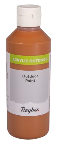 Rayher Outdoor Paint Acrylfarbe, nougat, Flasche 250 ml, auf Wasserbasis, hochpigmentierte Acrylfarbe, ideal für den Außenbereich, wetterfest, witterungsbeständig, Outdoor-Farbe, 35071532 Rayher Outdoor Paint Acrylfarbe, nougat, Flasche 250 ml, auf Wasserbasis, hochpigmentierte Acrylfarbe, ideal für den Außenbereich, wetterfest, witterungsbeständig, Outdoor-Farbe, 35071532 von Rayher