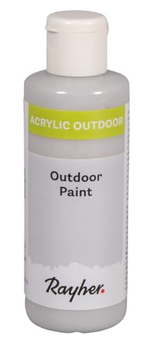 Rayher Outdoor Paint Acrylfarbe, steingrau, Flasche 80 ml, auf Wasserbasis, hochpigmentierte Acrylfarbe, ideal für den Außenbereich, wetterfest, lichtecht, witterungsbeständig, 35070558 Rayher Outdoor Paint Acrylfarbe, steingrau, Flasche 80 ml, auf Wasserbasis, hochpigmentierte Acrylfarbe, ideal für den Außenbereich, wetterfest, lichtecht, witterungsbeständig, 35070558 von Rayher