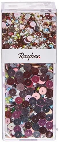 Rayher Pailletten Plus Glasperlenmix, 90g Mix, Draht 50m ø 0,3mm, SB-Box, Pastell Töne, Plastik, 12.7 x 4.4 x 4 cm Rayher Pailletten Plus Glasperlenmix, 90g Mix, Draht 50m ø 0,3mm, SB-Box, Pastell Töne, Plastik, 12.7 x 4.4 x 4 cm von Rayher