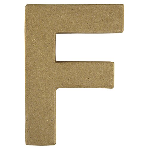 Rayher Pappmaché Buchstabe F, FSC Recycled 100%, 15x10,5x3cm, 71775000 von Rayher