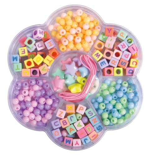 Rayher Perlen-Bastel-Set "Joy"", Dose in Blütenform, 10,7 cm ø, Inhalt 30 g Perlen + 1 m Elastik-Faden, Kunststoffperlen in verschiedenen Formen, Farben und Größen, in Blüten Box, 15407000 Rayher Perlen-Bastel-Set "Joy"", Dose in Blütenform, 10,7 cm ø, Inhalt 30 g Perlen + 1 m Elastik-Faden, Kunststoffperlen in verschiedenen Formen, Farben und Größen, in Blüten Box, 15407000 von Rayher
