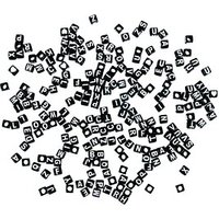 Rayher Perlen-Set Plastikperlen Buchstaben Würfel schwarz/weiß Rayher Perlen-Set Plastikperlen Buchstaben Würfel schwarz/weiß von Rayher