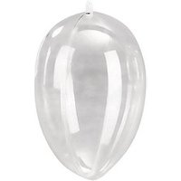 Rayher Plastik-Figur transparent Ei 2-tlg. 14 cm Ø 14,0 cm von Rayher