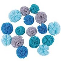 Rayher Pompons blau sortiert Ø 2,5-3,0 cm 16 St. von Rayher